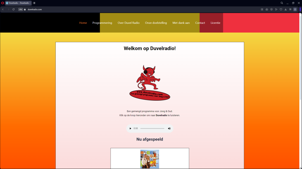 foto van de site "duvelradio"