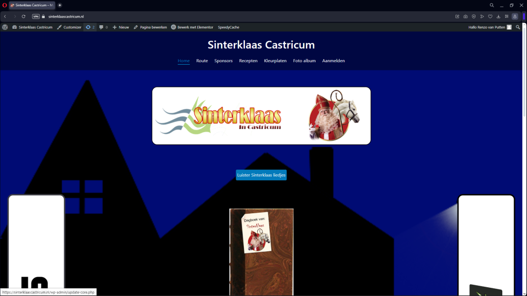 foto van de site "sinterklaas castricum"